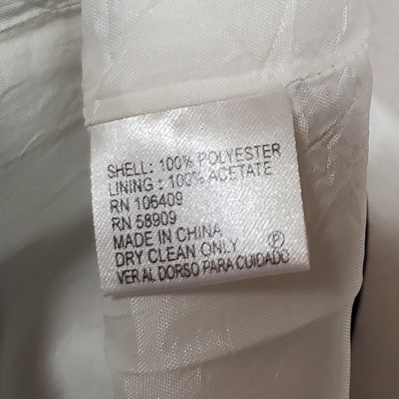 Antonio Melani Kate Striped Shantung Navy Blue White Sleeveless Dress 4 - Picture 12 of 12